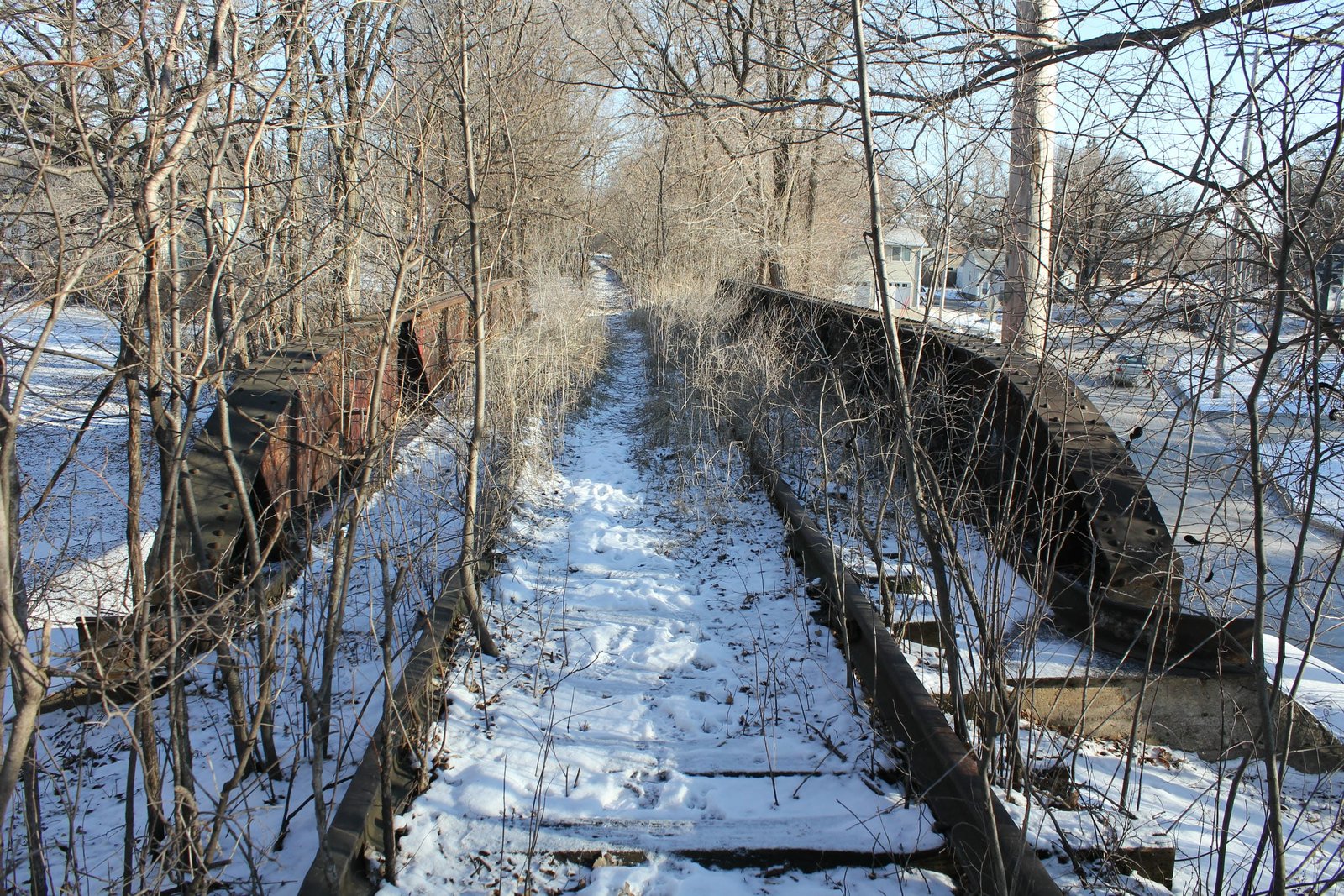 Looking north